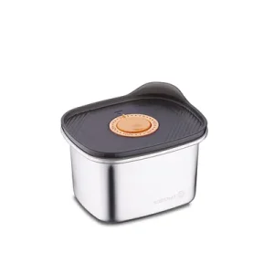 Fresh box استیل مستطیل دکمه دار500میل-کد 1-2100