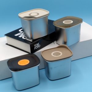 Alternative view of Fresh box استیل مستطیل دکمه دار600میل-کد 1-2101