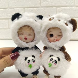 Alternative view of عروسک Ni Baby لباس خرس پاندا مفصل دار14سانت-کد 2325