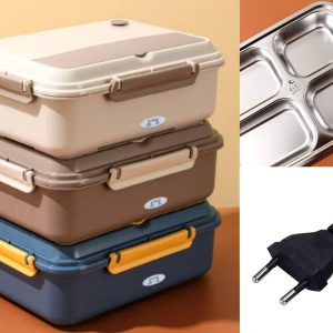 ظرف غذا برقی چهاربخشی با کابل برق 1200میل -کد5807