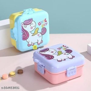 ظرف غذا استیل طرح اسب تک شاخ 1120 +70 میل -کد5874